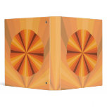 Optical Illusion Orange Binder