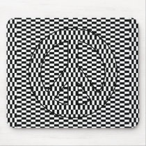 Optical Illusion Peace mousepads