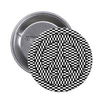 Optical Illusion Peace buttons