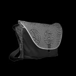 Optical Illusion Peace rickshaw messenger bags