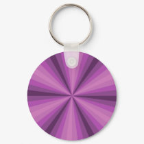 Optical Illusion Purple Keychain