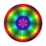 Optical Illusion Rainbow Magnet