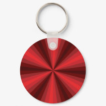 Optical Illusion Red Keychain