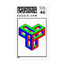 Optical Illusion - RGB Blocks postage