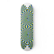 Optical illusion skateboard by RacheyVengence Optical illusion skateboard