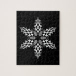 Optical Illusion Snowflake Christmas Trees Jigsaw Puzzles