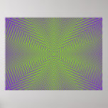 Optical Illusion Star Lines Posters