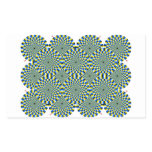 Optical Illusion Wheels Rectangular Stickers
