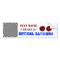 Optical Illusions bumper stickers by wcleere Optical Illusions bumper stickers