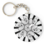 Optical illusions key chains