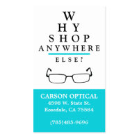 Optical Shop Business Card Template
