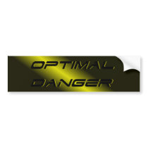 OPTIMAL DANGER. BUMPER STICKERS