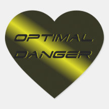 OPTIMAL DANGER. STICKER