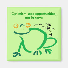 Optimism Fridge Magnet