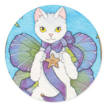 Optimism round sticker stickers