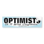OPTIMISTS STICKER BUMPER STICKERS