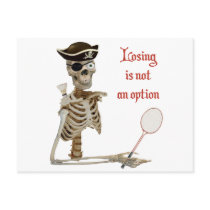 Option Badminton Pirate Post Card