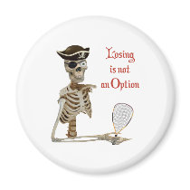 Option Pirate Racquetball Fridge Magnets