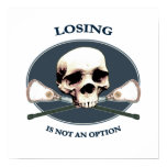 Option Skull Lacrosse Poster