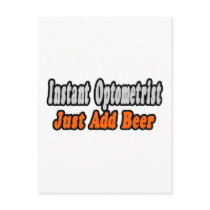Optometrist...Add Beer postcards by Optometrist_Shirts Optometrist...Add Beer postcards