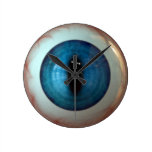 Optometrist Eye Doctor Weird Fun Blue Eye Clock