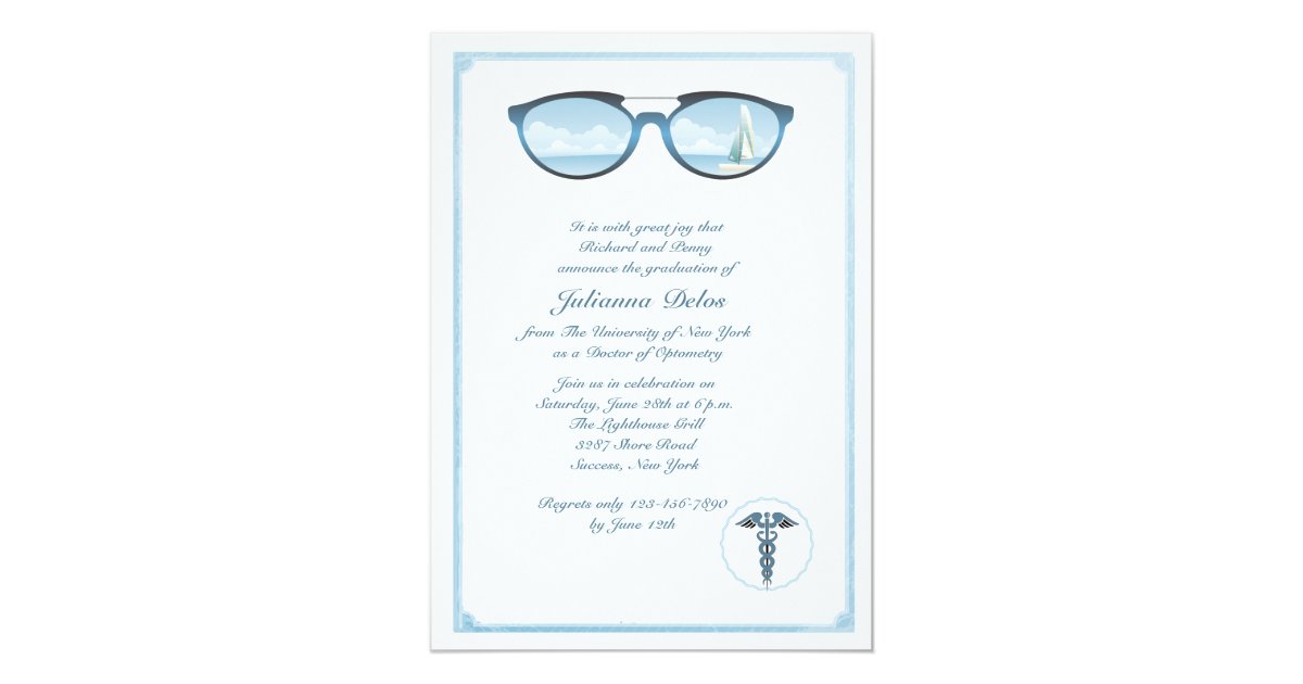 Optometrist Graduation Invitation | Zazzle