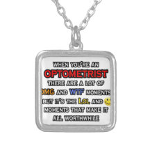 Optometrist ... OMG WTF LOL Custom Necklace