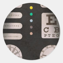 Optometrist - Optical Confusion Round Stickers