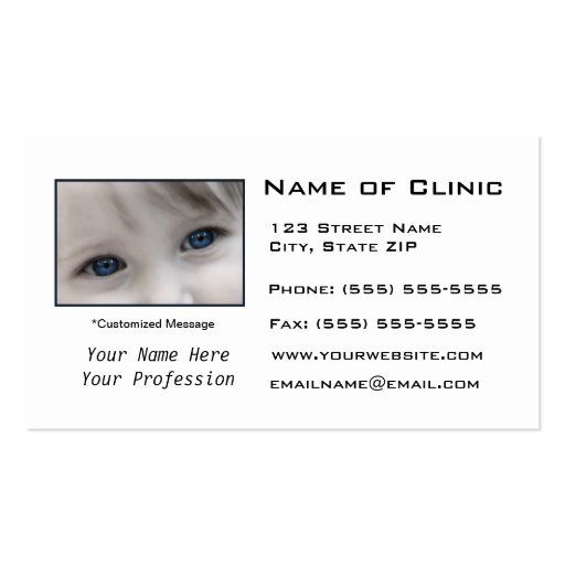 Optometrist Optometry Eye Exam Business Card Template