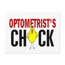 OPTOMETRIST’S CHICK postcards by professiongifts OPTOMETRIST’S CHICK postcards