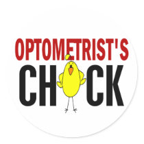 OPTOMETRIST’S CHICK stickers by professiongifts OPTOMETRIST’S CHICK stickers
