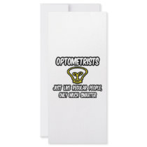 Optometrists...Regular People, Only Smarter Custom Rack Card