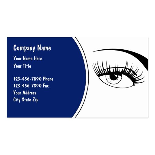 Optometry Business Cards (front side)