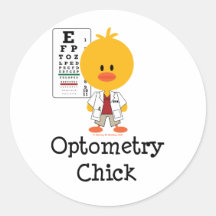Optometry Chick Stickers