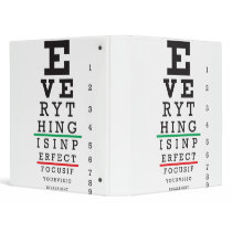 Optometry Eye Chart Illustration Binders