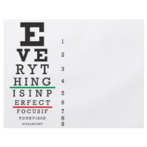 Optometry Eye Chart Illustration Full Color Flyer