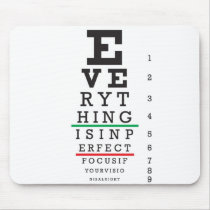 Optometry Eye Chart Illustration Mouse Pad