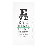 Optometry Eye Chart Illustration Photo Card Template