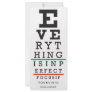 Optometry Eye Chart Illustration Custom Rack Cards