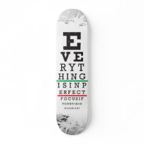 Optometry Eye Chart Illustration Skate Board Deck