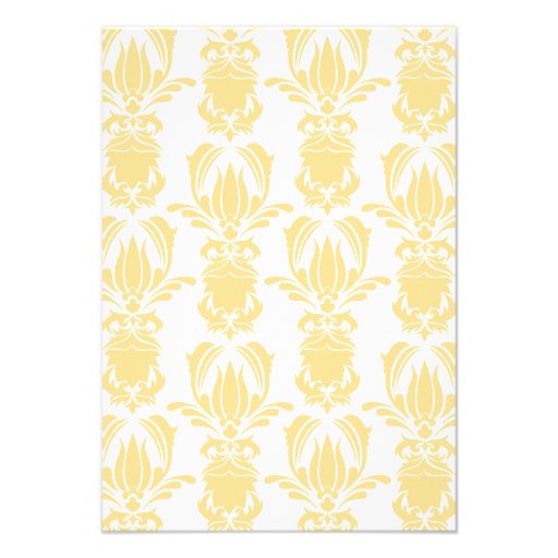 Opulent Damask Foldable Placecard Custom Invitation