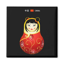 OPUS Matryoshka Russian Doll Fridge Magnets