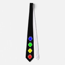 OPUS Red, Yellow, Green Blue Androids Custom Tie