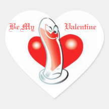 OPUS Valentine Condom Heart Sticker
