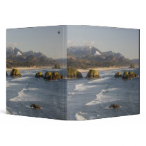 OR, Oregon Coast, Ecola State Park, view of 2 Vinyl Binders