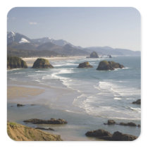 OR, Oregon Coast, Ecola State Park, view of Stickers