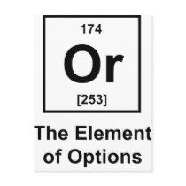 Or, The Element of Options postcards