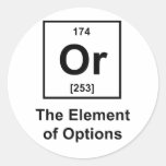 Or, The Element of Options Sticker