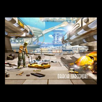 Oracia Spaceport Posters