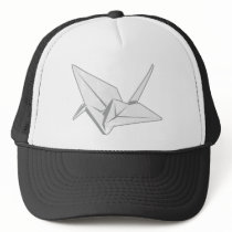 Oragami Crane Destroyed hats